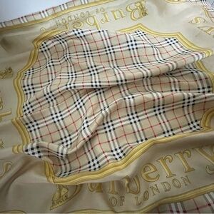 Burberry Silk Square Scarf.